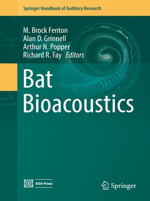 cover image of Bat Bioacoustics